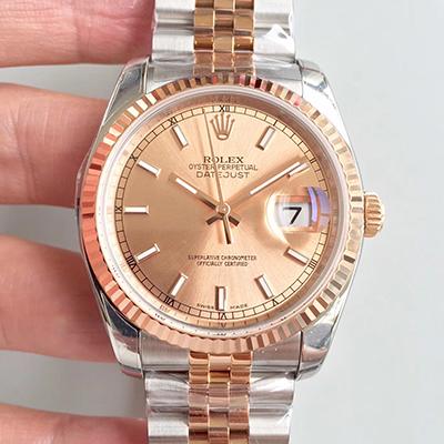 20180525140144903736 Rolex Datejust 36MM 116234 AR Factory Rose Gold Dial Replica Watch - UK Replica