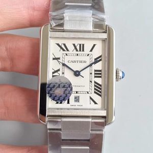 Cartier Tank Solo XL Automatic W5200028 ZF Factory White Dial Replica Watch - UK Replica