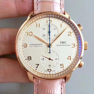 20180604172559240172 IWC Portuguese Chronograph ZF Factory White Dial Replica Watch - UK Replica