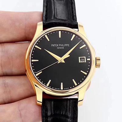 20180516091559170427 Patek Philippe Calatrava 5227 18K Yellow Gold Black Dial Replica Watch - UK Replica