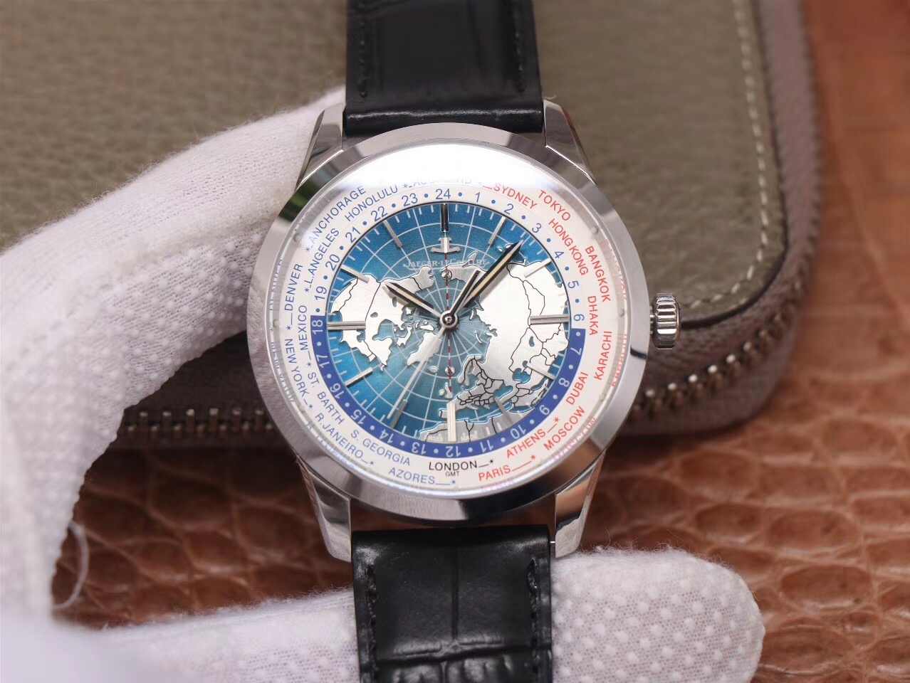 20191209163930 8F Factory Jaeger-LeCoultre Geophysic Univrsal Time 8102520 Stainless Steel Replica Watch