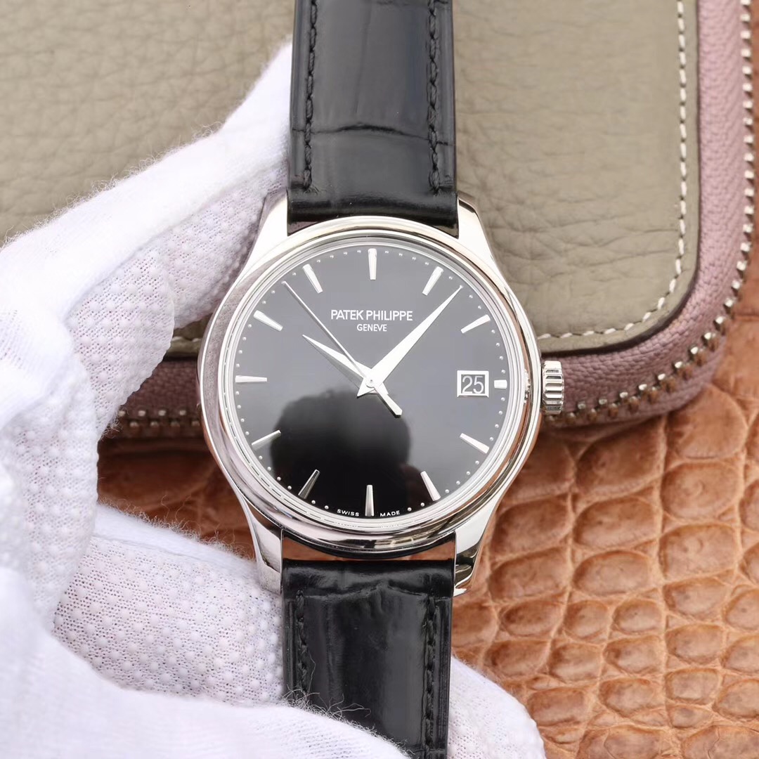 20191209172655 ZF Factory Patek Philippe Calatrava Automatic Date Black Dial Watch 5227G-010 Flip Back Version Replica Watch