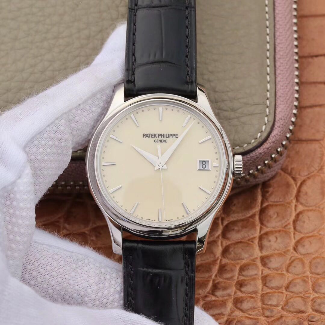 20191210100932 ZF Factory Patek Philippe Calatrava Automatic Date White Dial Watch 5227 Flip Back Version Replica Watch