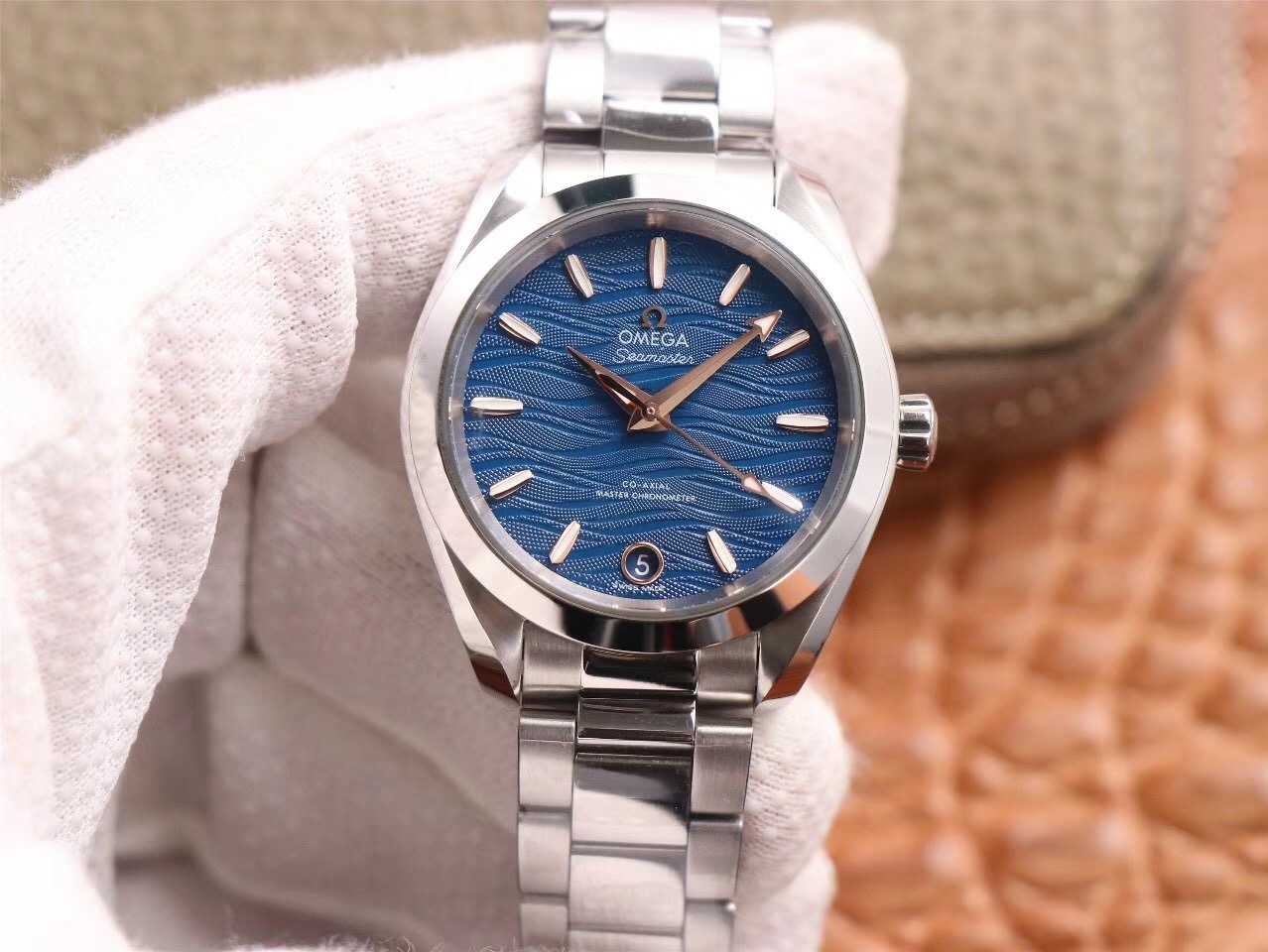 20191218165614 VS Factory Seamaster Aqua Terra 150M OMEGA CO‑AXIAL Master Chronometer Ladies 220.10.38.20.03.002 Replica Watch