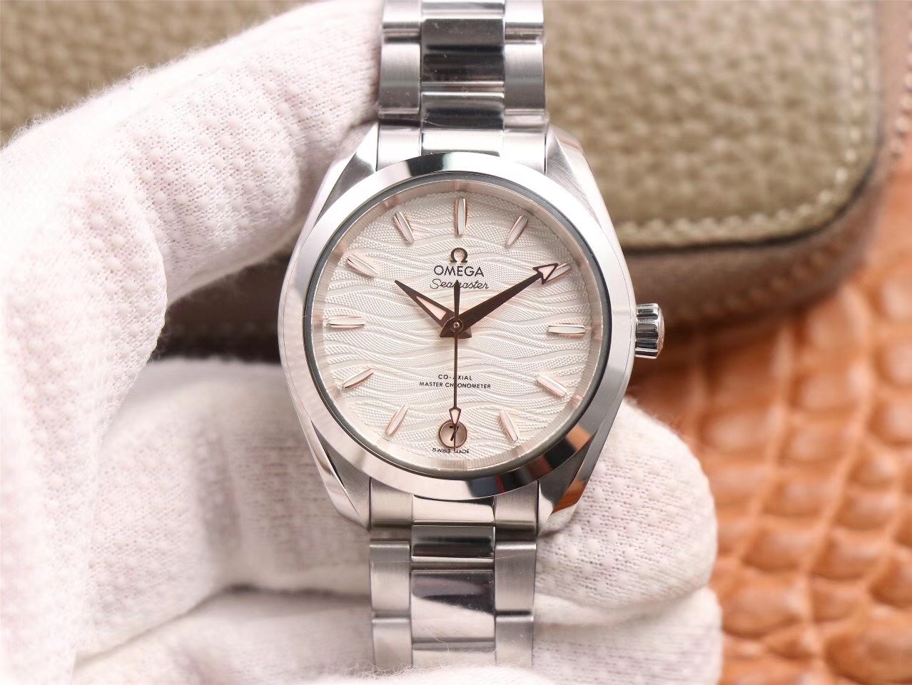20191218165740 VS Factory Seamaster Aqua Terra 150M OMEGA CO‑AXIAL Master Chronometer Ladies 220.10.38.20.02.002 Replica Watch