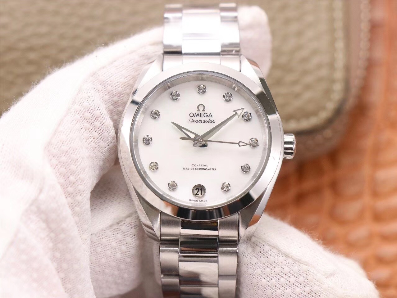 20191218165943 VS Factory Seamaster Aqua Terra 150M OMEGA CO‑AXIAL Master Chronometer Ladies 220.10.38.20.52.001 Replica Watch