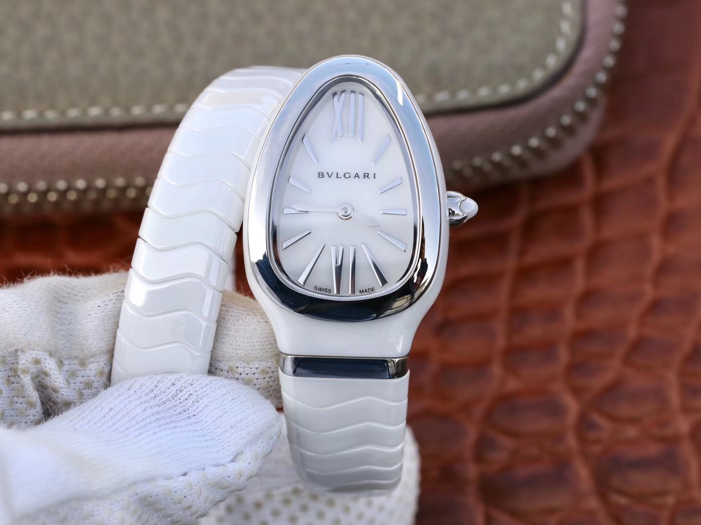 20191226115616 Bvlgari Serpenti Spiga Watch 102613 BV Factory Steel No Diamond Replica Watch