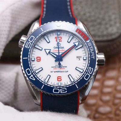 Omega Seamaster Planet Ocean 36th America's Cup Limited Edition VS Factory White Dial Replica Watch Omega Seamaster Planet Ocean 36th America's Cup Limited Edition VS Factory White Dial Replica Watch