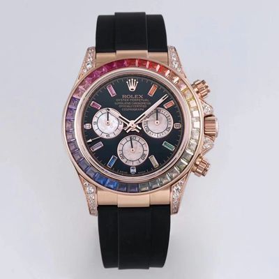 Rolex Daytona 116595RBOW BL Factory Rose Gold 4130 Movement Replica Watch Rolex Daytona 116595RBOW BL Factory Rose Gold 4130 Movement Replica Watch