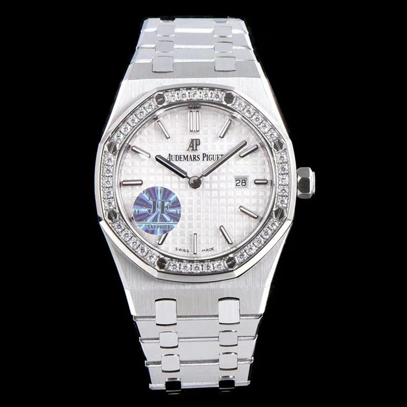Audemars Piguet Royal Oak Quartz 67651ST.ZZ.1261ST.01 JF Factory White Dial Replica Watch Audemars Piguet Royal Oak Quartz 67651ST.ZZ.1261ST.01 JF Factory White Dial Replica Watch