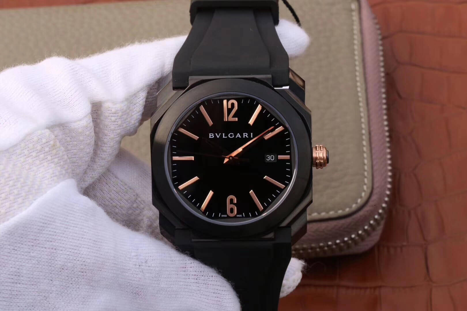 Bvlgari Octo 102581 BGO41BBSVD Black Dial Replica Watch Bvlgari Octo 102581 BGO41BBSVD Black Dial Replica Watch