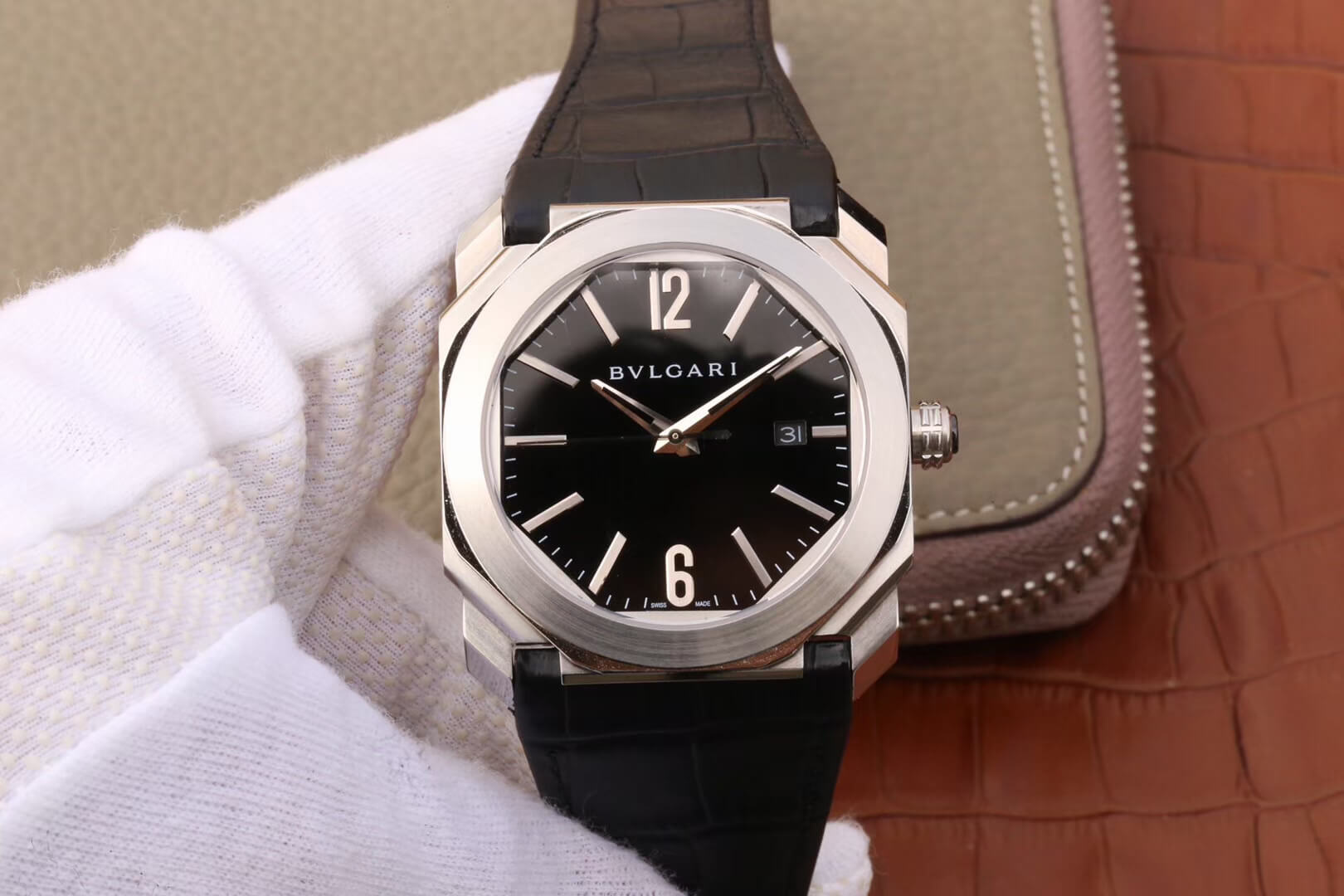 Bvlgari Octo 101964 BGO41BSLD Stainless Steel Bezel Replica Watch Bvlgari Octo 101964 BGO41BSLD Stainless Steel Bezel Replica Watch