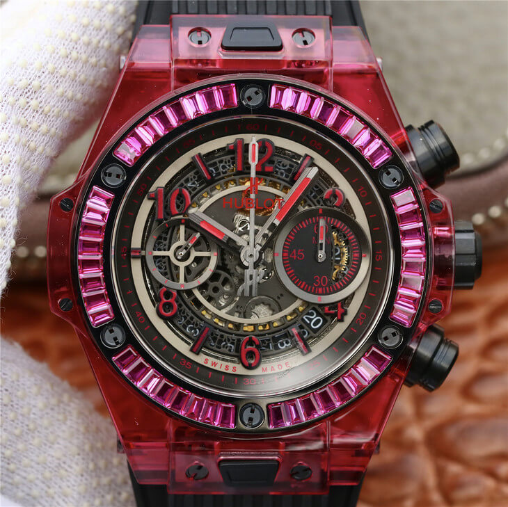 Hublot Big Bang 411.JX.4802.RT Red Case Black Strap Replica Watch Hublot Big Bang 411.JX.4802.RT Red Case Black Strap Replica Watch