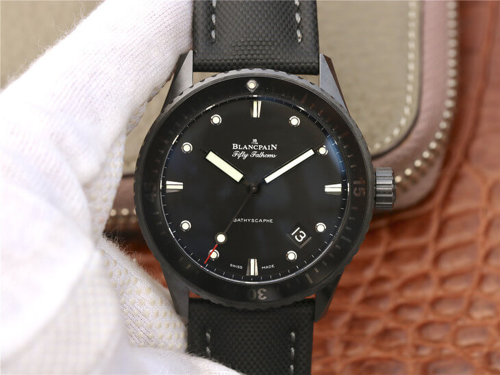 Blancpain Fifty Fathoms Bathyscaphe 5000-0130-B52-B GF Factory Black Ceramic Replica Watch Blancpain Fifty Fathoms Bathyscaphe 5000-0130-B52-B GF Factory Black Ceramic Replica Watch