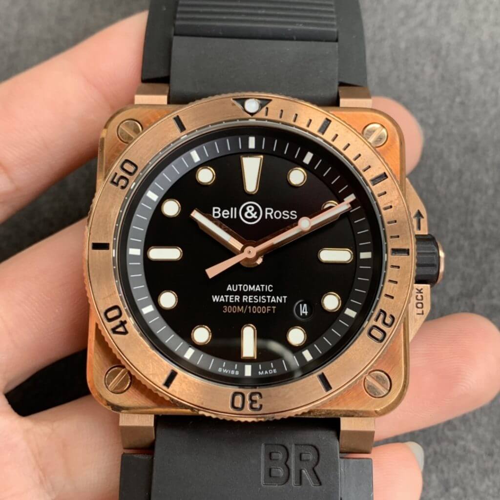 Bell & Ross BR03-92 Diver Black Dial Bronze Replica Watch Bell & Ross BR03-92 Diver Black Dial Bronze Replica Watch