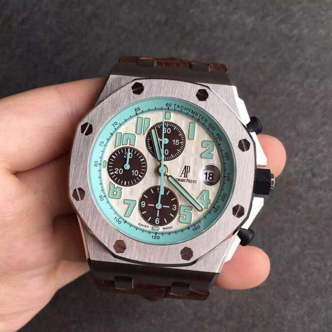 Audemars Piguet Royal Oak Offshore 26187ST.OO.D801CR.01 JF Factory White Dial Replica Watch Audemars Piguet Royal Oak Offshore 26187ST.OO.D801CR.01 JF Factory White Dial Replica Watch