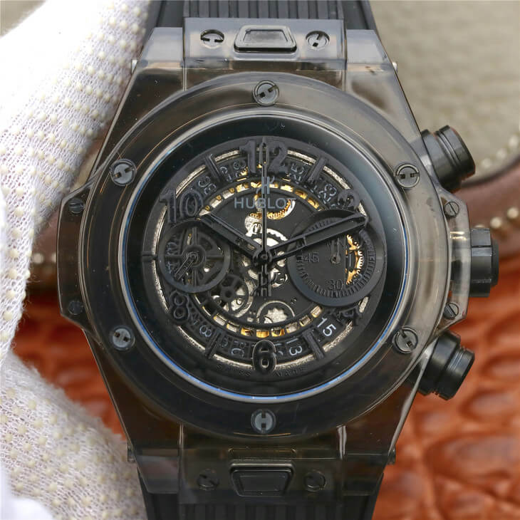 Hublot Big Bang 411.JX.4802.RT Black Case Black Strap Replica Watch Hublot Big Bang 411.JX.4802.RT Black Case Black Strap Replica Watch