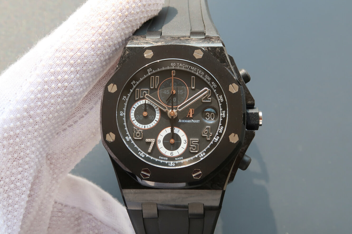 Audemars Piguet Royal Oak Offshore 26205AU.OO.D002CR.01 JF Factory Black Dial Replica Watch Audemars Piguet Royal Oak Offshore 26205AU.OO.D002CR.01 JF Factory Black Dial Replica Watch