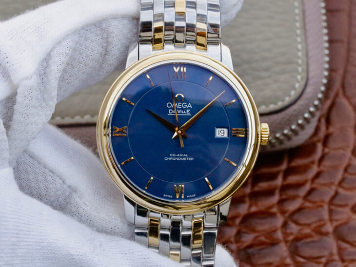 Omega De Ville 424.20.37.20.03.001 TW Factory Blue Dial Replica Watch Omega De Ville 424.20.37.20.03.001 TW Factory Blue Dial Replica Watch