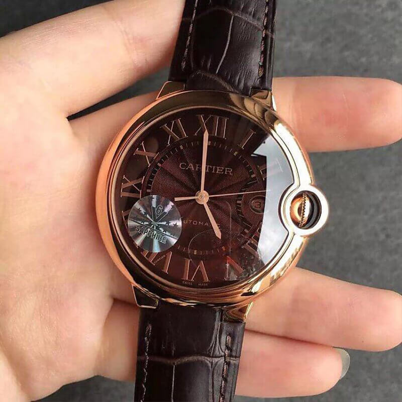 Ballon Bleu De Cartier W6920037 V6 Factory Chocolate Color Dial Replica Watch Ballon Bleu De Cartier W6920037 V6 Factory Chocolate Color Dial Replica Watch