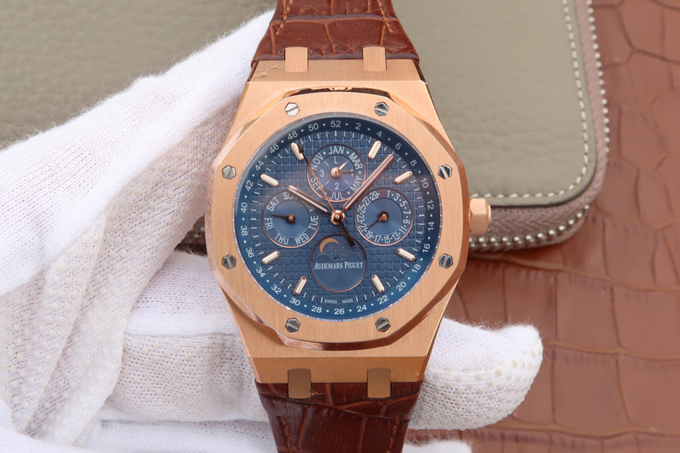 Audemars Piguet Royal Oak Perpetual Calendar 26574 JF Factory Blue Dial Replica Watch Audemars Piguet Royal Oak Perpetual Calendar 26574 JF Factory Blue Dial Replica Watch
