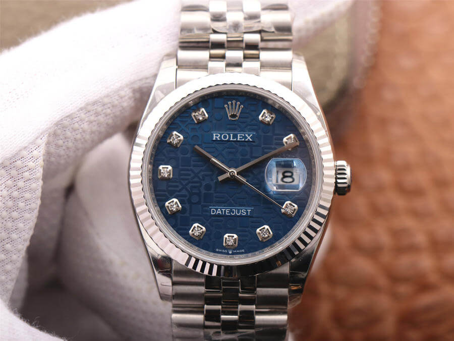 Rolex Datejust M126234-0011 36MM EW Factory Diamond-Studded Blue Dial Replica Watch Rolex Datejust M126234-0011 36MM EW Factory Diamond-Studded Blue Dial Replica Watch