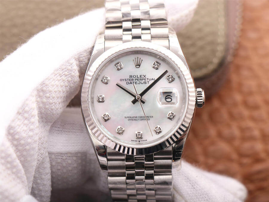 Rolex Datejust M126234-0019 EW Factory White Mother-Of-Pearl Dial Replica Watch Rolex Datejust M126234-0019 EW Factory White Mother-Of-Pearl Dial Replica Watch