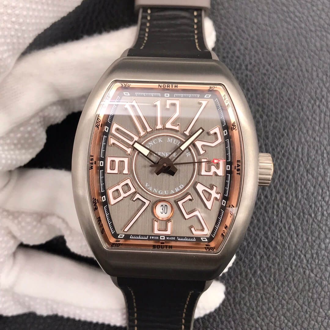 Franck Muller Vanguard V 45 SC DT TT BR 5N ZF Factory Titanium Metal Replica Watch Franck Muller Vanguard V 45 SC DT TT BR 5N ZF Factory Titanium Metal Replica Watch