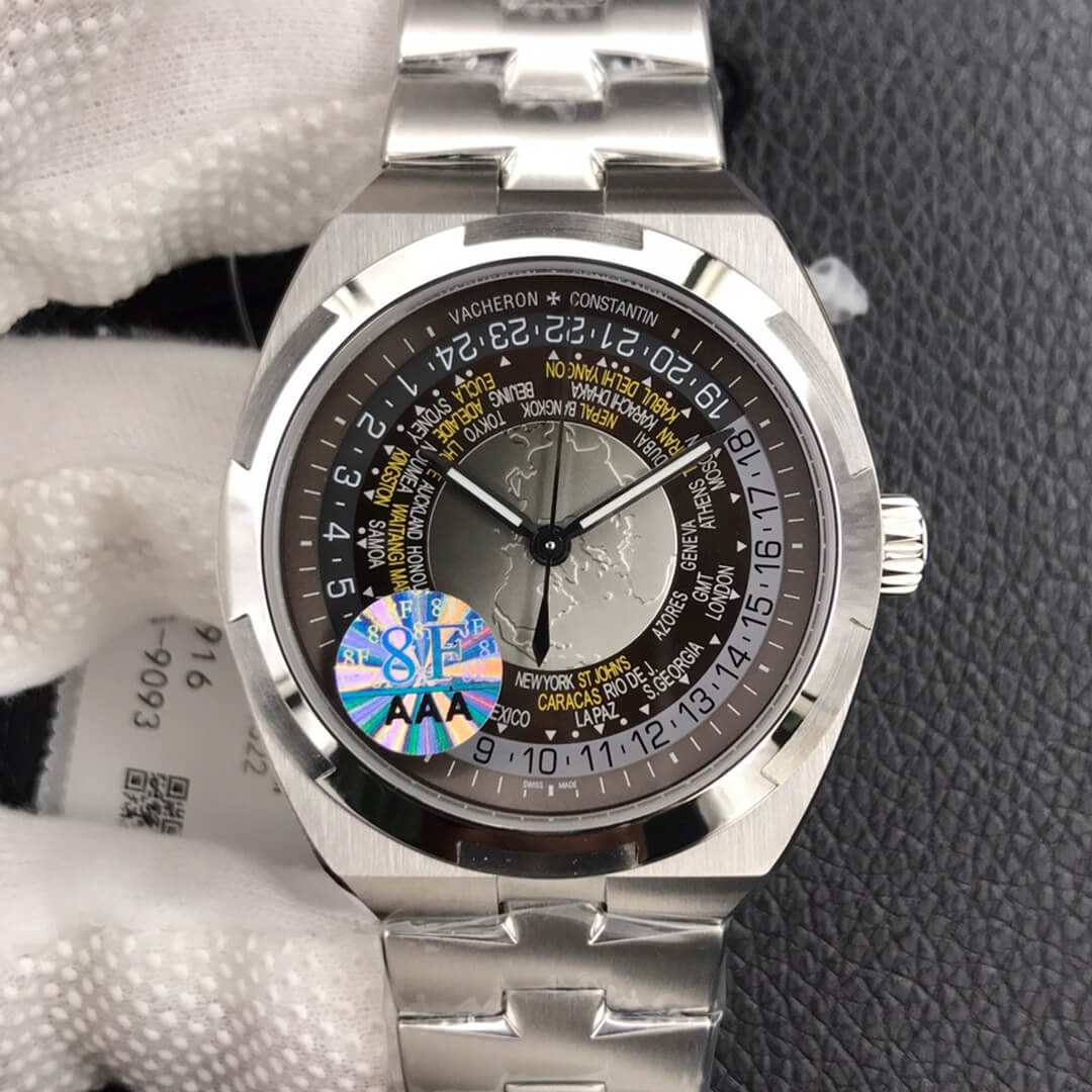 Vacheron Constantin Overseas 7700V/110A-B176 World Time 8F Factory Brown Dial Replica Watch Vacheron Constantin Overseas 7700V/110A-B176 World Time 8F Factory Brown Dial Replica Watch