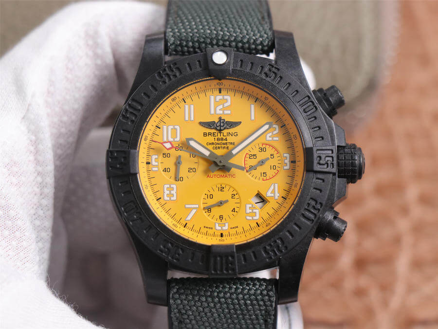 Breitling Avenger Hurricane 12H XB0180E41I1W1 GF Factory V2 Yellow Dial Replica Watch Breitling Avenger Hurricane 12H XB0180E41I1W1 GF Factory V2 Yellow Dial Replica Watch