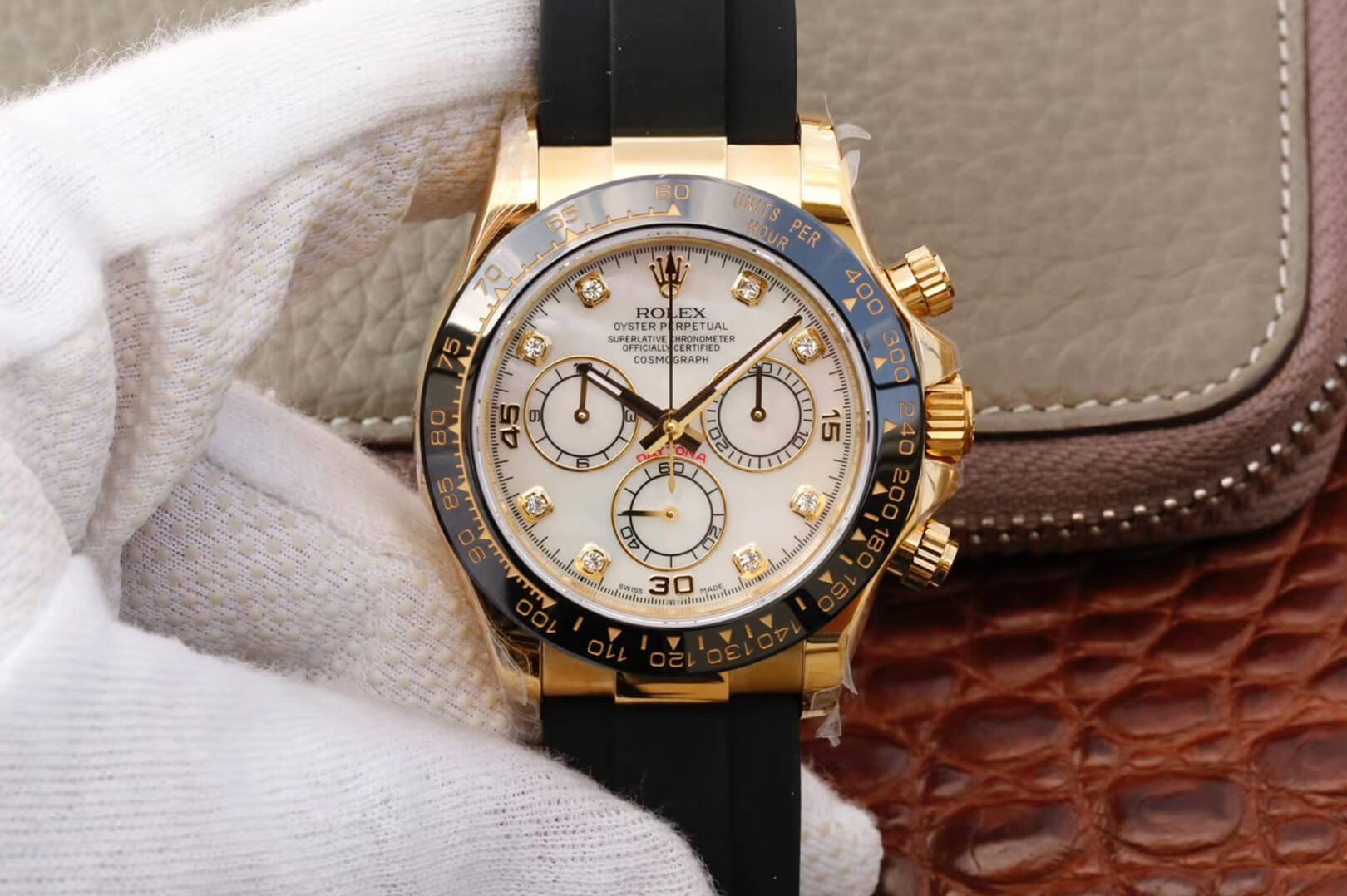 Rolex Daytona Cosmograph M116518ln-0037 JH Factory V6 Diamond Dial Replica Watch Rolex Daytona Cosmograph M116518ln-0037 JH Factory V6 Diamond Dial Replica Watch