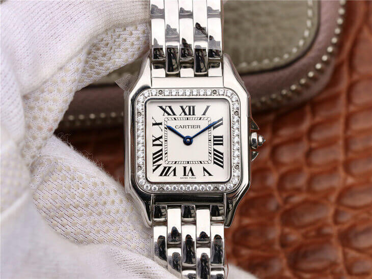 Cartier Panthere De Medium Ladies W4PN0008 GF Factory Silver Dial Replica Watch Cartier Panthere De Medium Ladies W4PN0008 GF Factory Silver Dial Replica Watch