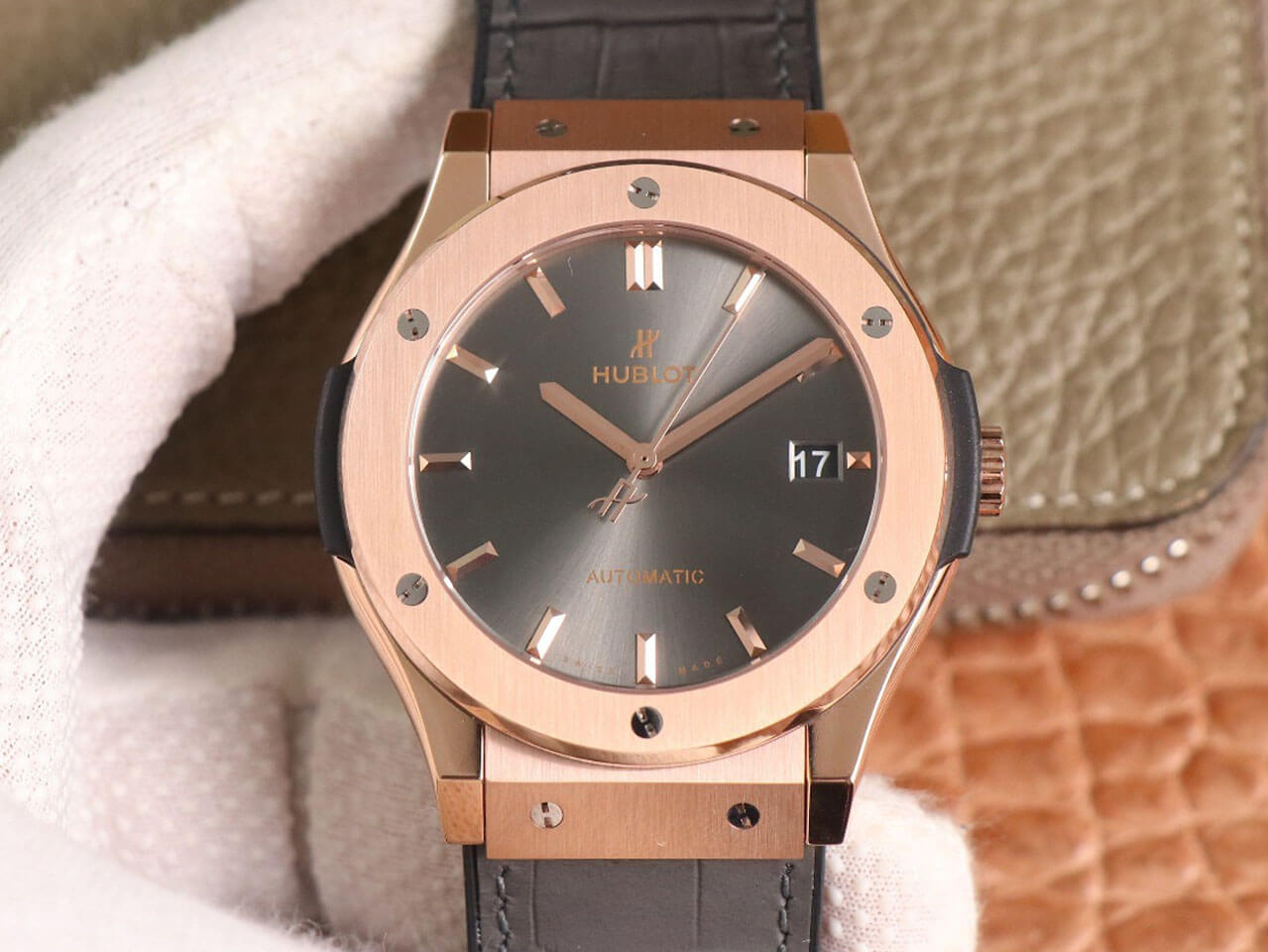 Hublot Classic Fusion 511.OX.7081.LR WWF Factory Rose Gold Dark Gray Dial Replica Watch Hublot Classic Fusion 511.OX.7081.LR WWF Factory Rose Gold Dark Gray Dial Replica Watch