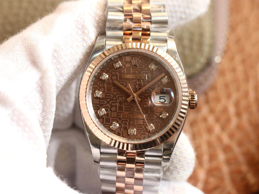 Rolex Datejust M126231-0025 EW Factory Diamond Chocolate Color Dial Replica Watch Rolex Datejust M126231-0025 EW Factory Diamond Chocolate Color Dial Replica Watch