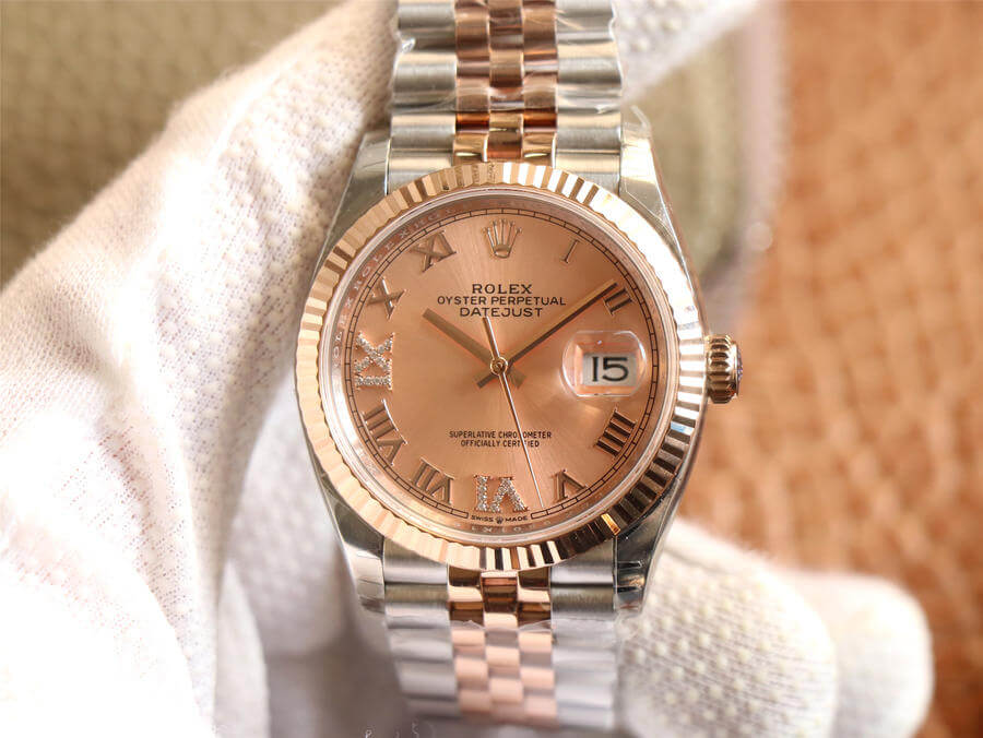 Rolex Datejust M126231-0027 EW Factory Diamonds Rose Gold Dial Replica Watch Rolex Datejust M126231-0027 EW Factory Diamonds Rose Gold Dial Replica Watch