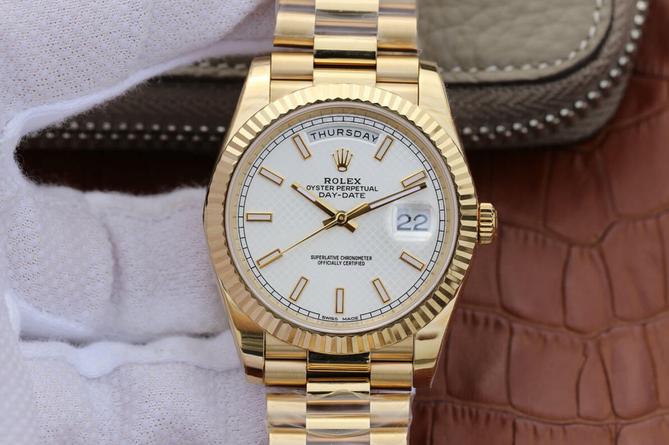 Rolex Day-Date M228238-0008 EW Factory Silver Dial Replica Watch Rolex Day-Date M228238-0008 EW Factory Silver Dial Replica Watch