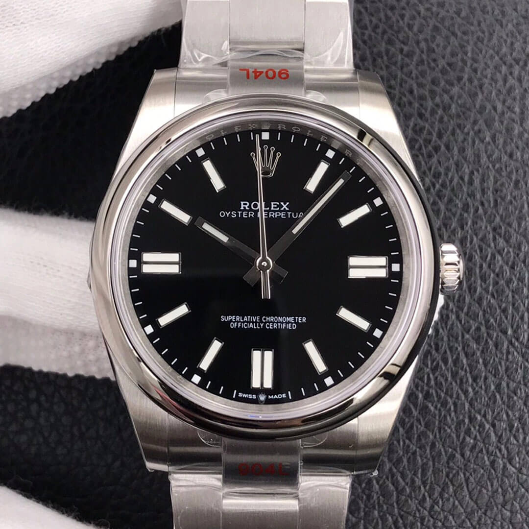 Rolex Oyster Perpetual M124300-0002 41MM EW Factory Black Dial Replica Watch Rolex Oyster Perpetual M124300-0002 41MM EW Factory Black Dial Replica Watch