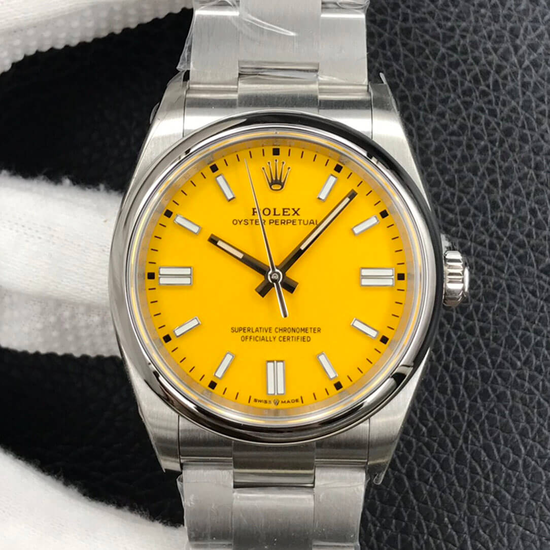 Rolex Oyster Perpetual M126000-0004 36MM EW Factory Yellow Dial Replica Watch Rolex Oyster Perpetual M126000-0004 36MM EW Factory Yellow Dial Replica Watch