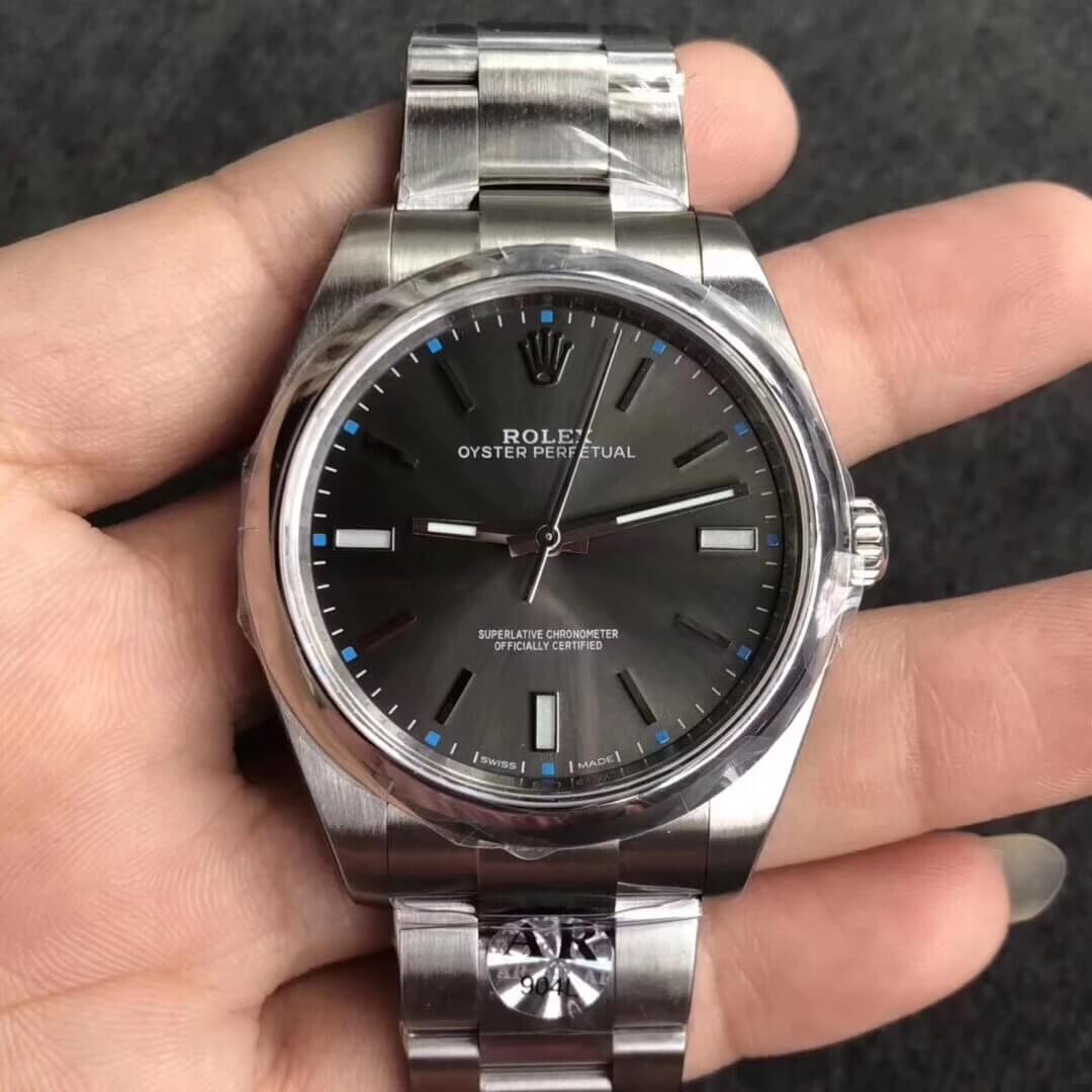 Rolex Oyster Perpetual 114300 39MM AR Factory Grey Dial Replica Watch Rolex Oyster Perpetual 114300 39MM AR Factory Grey Dial Replica Watch