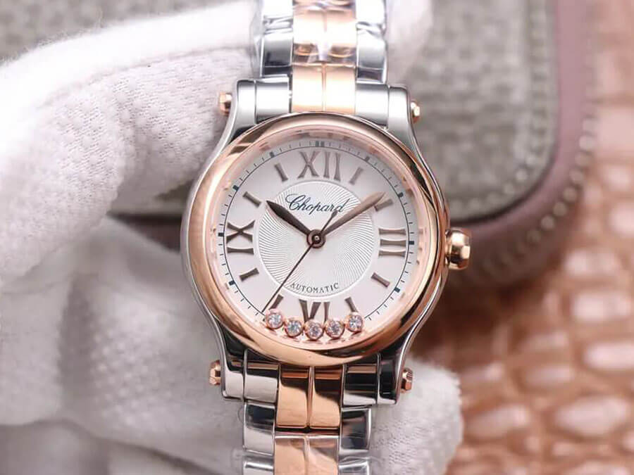 Chopard Happy Diamonds 278573-6014 YF Factory Rose Gold Replica Watch Chopard Happy Diamonds 278573-6014 YF Factory Rose Gold Replica Watch