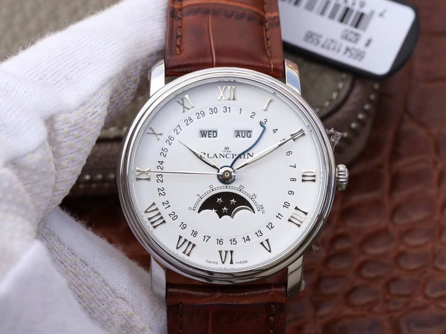 Blancpain Villeret 6654 OM Factory V2 White Dial Replica Watch Blancpain Villeret 6654 OM Factory V2 White Dial Replica Watch