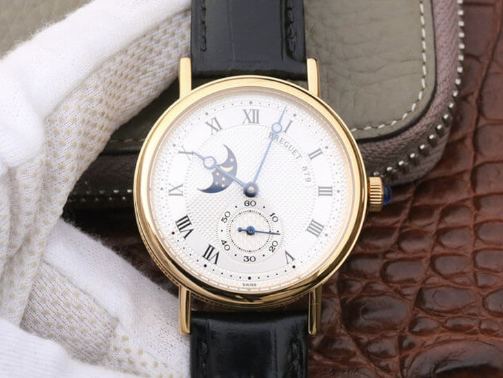 Breguet Classique Moonphase 4396 Yellow Gold White Dial Replica Watch Breguet Classique Moonphase 4396 Yellow Gold White Dial Replica Watch