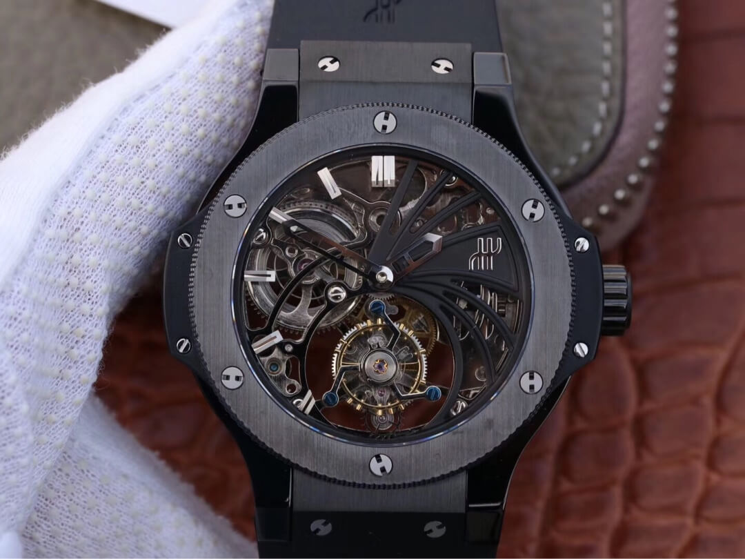 Hublot Big Bang Hollow Tourbillon Ceramic Skeleton Dial Replica Watch Hublot Big Bang Hollow Tourbillon Ceramic Skeleton Dial Replica Watch