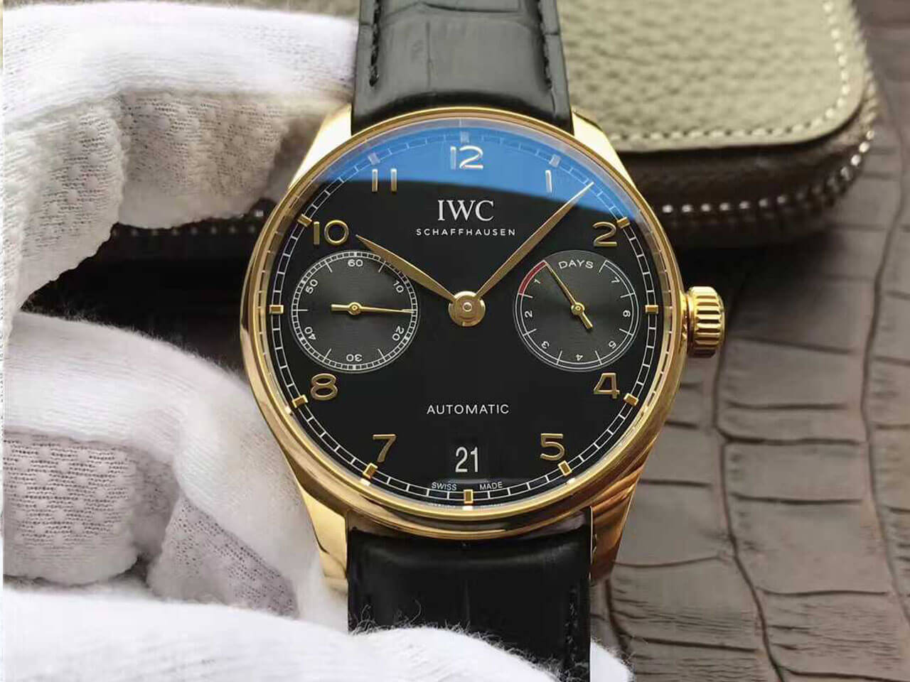 IWC Portugieser IW500101 ZF Factory Black Dial Replica Watch IWC Portugieser IW500101 ZF Factory Black Dial Replica Watch