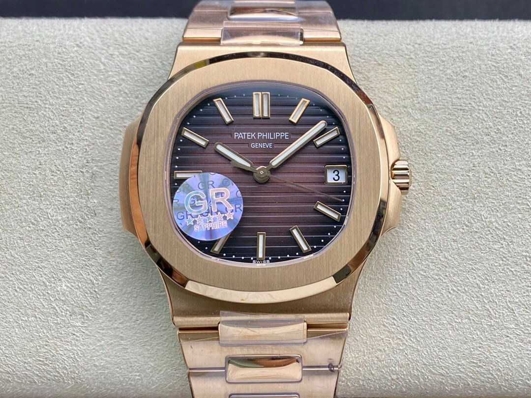 Patek Philippe Nautilus 5711/1R-001 GR Factory V2 Rose Gold Brown Gradient Dial Replica Watch Patek Philippe Nautilus 5711/1R-001 GR Factory V2 Rose Gold Brown Gradient Dial Replica Watch