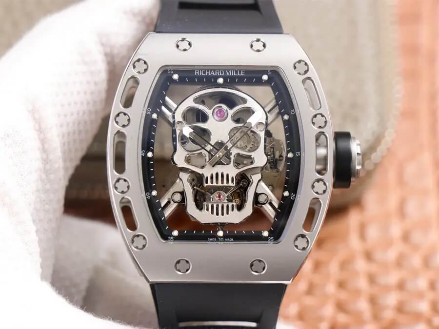 Richard Mille RM52-01 Tourbillon JB Factory Titanium Alloy Skull Dial Replica Watch Richard Mille RM52-01 Tourbillon JB Factory Titanium Alloy Skull Dial Replica Watch