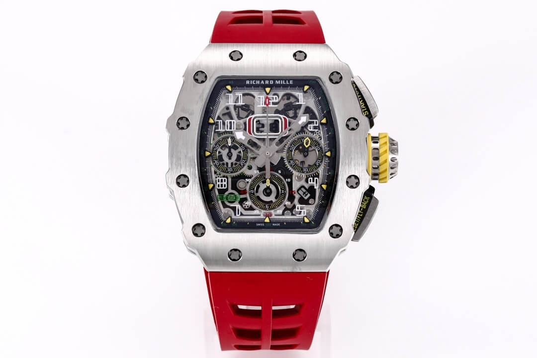 Richard Mille RM11-03RG KV Factory Titanium Red Strap Replica Watch Richard Mille RM11-03RG KV Factory Titanium Red Strap Replica Watch