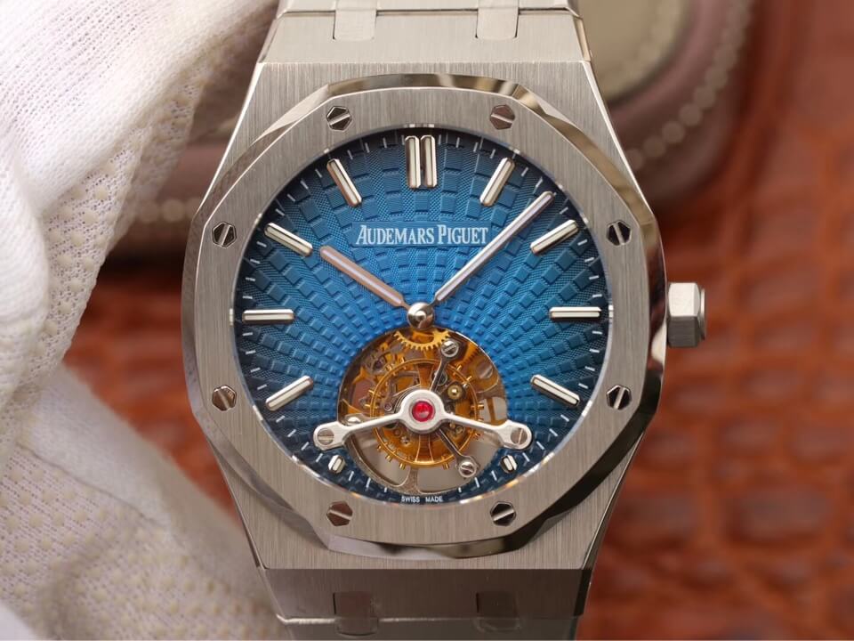 Audemars Piguet Royal Oak Tourbillon 26522TI.OO.1220TI.01 JF Factory Smoky Blue Dial Replica Watch Audemars Piguet Royal Oak Tourbillon 26522TI.OO.1220TI.01 JF Factory Smoky Blue Dial Replica Watch