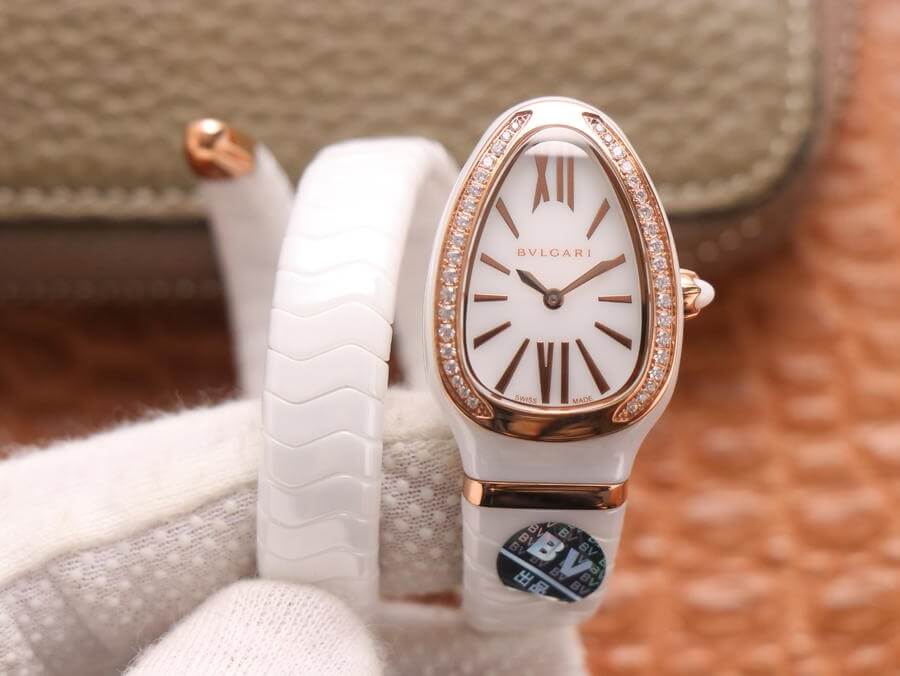 Bvlgari Serpenti 102613 BV Factory White Ceramic Dial Replica Watch Bvlgari Serpenti 102613 BV Factory White Ceramic Dial Replica Watch