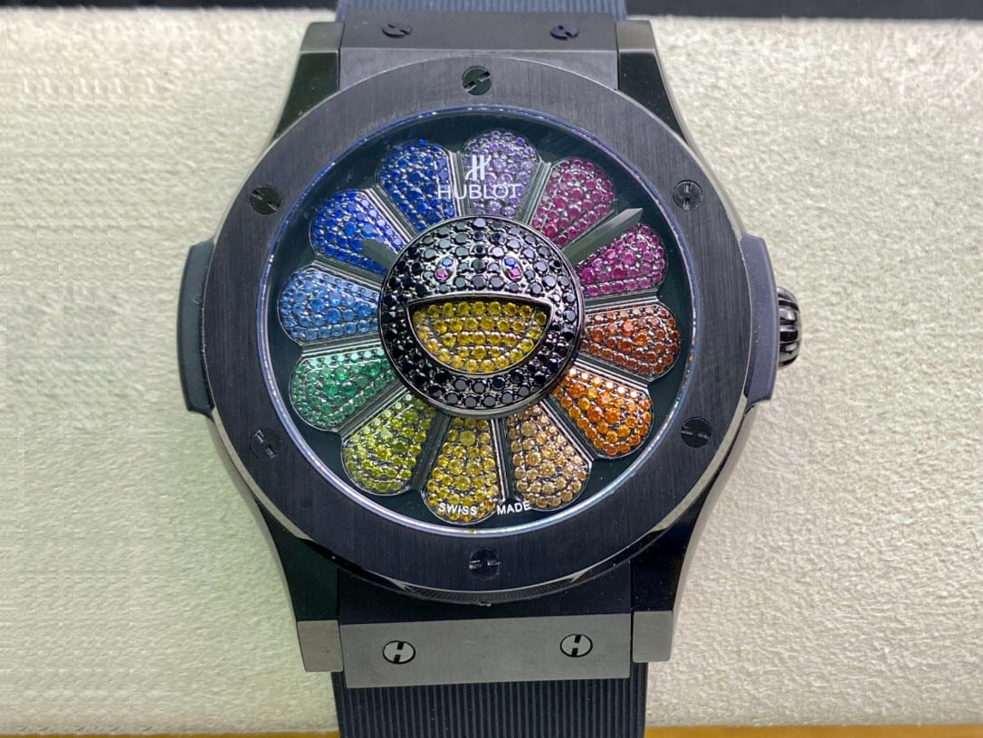 Hublot Classic Fusion Takashi Murakami 507.CX.9000.RX.TAK21 Sunflower Ceramic Bezel Replica Watch Hublot Classic Fusion Takashi Murakami 507.CX.9000.RX.TAK21 Sunflower Ceramic Bezel Replica Watch